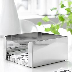 Stříbrný box  na ubrousky Steel Function, 17,5 cm