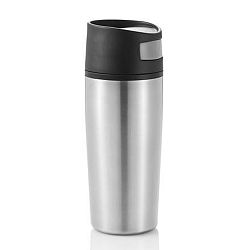 Stříbrný termohrnek do auta XD Design, 300 ml