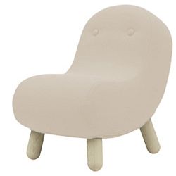 Světle béžové křeslo Softline Bob Vision Sand