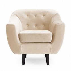 Světle béžové křeslo Vivonita Laurel Silky