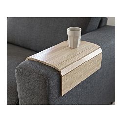 Světle hnědá dřevěná područka na pohovku WOOOD