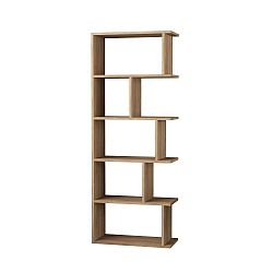 Světle hnědá knihovna Homitis Pulse, výška 161 cm