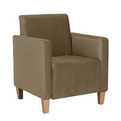 Světle hnědé křeslo Max Winzer Milla Velvet