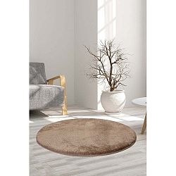 Světle hnědý koberec Milano, ⌀ 90 cm