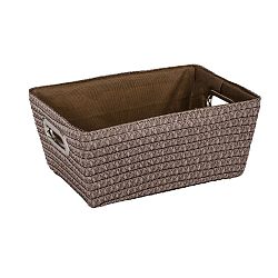 Světle hnědý košík Wenko Chromo, šířka 28 cm