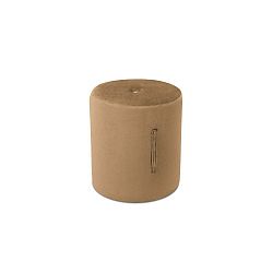Světle hnědý puf Mazzini Sofas Fiore, ⌀ 40 cm