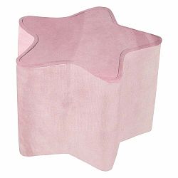 Světle modrý sametový dětský puf Lil Sofa – Roba