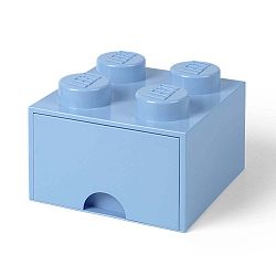 Světle modrý úložný box čtverec LEGO®