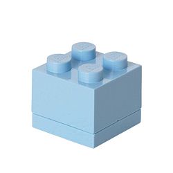 Světle modrý úložný box LEGO® Mini Box
