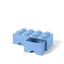 Světle modrý úložný box se dvěma šuplíky LEGO®
