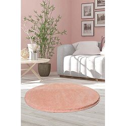 Světle oranžový koberec Milano, ⌀ 90 cm