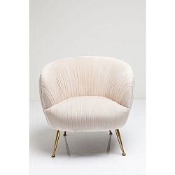 Světle růžové křeslo Kare Design Perugia