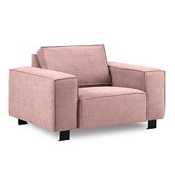 Světle růžové křeslo Kooko Home Modern