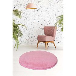 Světle růžový koberec Milano, ⌀ 90 cm