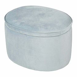 Světle růžový sametový dětský puf Lil Sofa – Roba