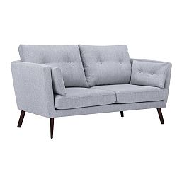 Světle šedá 2místná pohovka Mazzini Sofas Elena