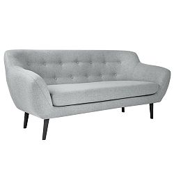 Světle šedá 3místná pohovka Mazzini Sofas Piemont