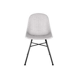 Světle šedá jídelní židle Leitmotiv Diamond Mesh