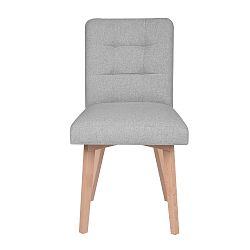 Světle šedá jídelní židle Mazzini Sofas Tulip