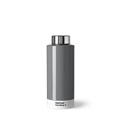 Světle šedá láhev z nerezové oceli Pantone, 630 ml