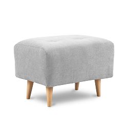 Světle šedá podnožka Kooko Home Twist