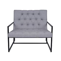 Světle šedé křeslo Mazzini Sofas Aster
