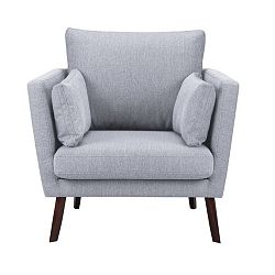 Světle šedé křeslo Mazzini Sofas Elena