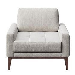 Světle šedé křeslo MESONICA Musso Tufted