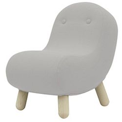 Světle šedé křeslo Softline Bob Vision Light Grey