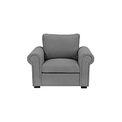 Světle šedé křeslo The Classic Living Antoine
