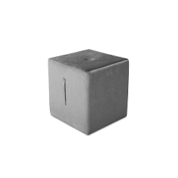 Světle šedý puf Mazzini Sofas Margaret, 40 x 45 cm