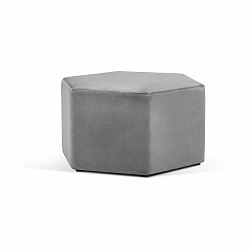 Světle šedý puf Milo Casa Marina, ⌀ 80 cm