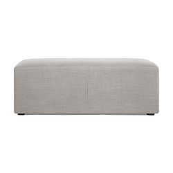 Světle šedý puf Vivonita Grace Linen, 122 x 46 cm