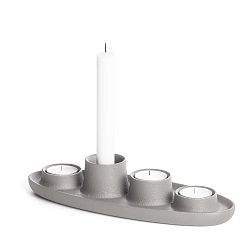 Světle šedý svícen EMKO Aye Aye Four Candles