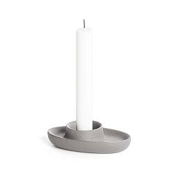 Světle šedý svícen EMKO Aye Aye One Candle