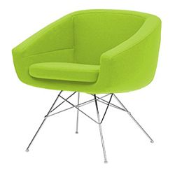 Světle zelené křeslo Softline Aiko Valencia Lime