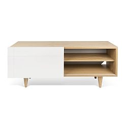 Televizní stolek Cruz Pure White/Oak