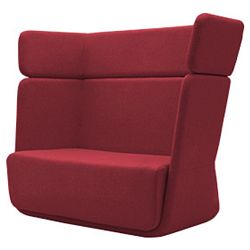 Tmavě červené křeslo Softline Basket Vision Red