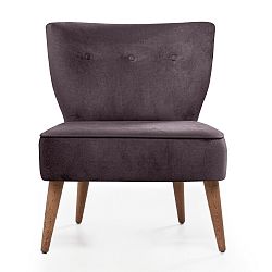 Tmavě fialové čalouněné křeslo Balcab Home Molly