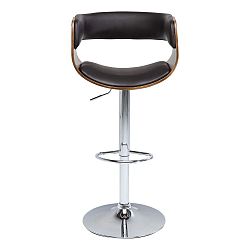 Tmavě hnědá barová stolička Kare Design Costa