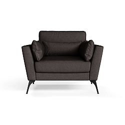 Tmavě hnědé křeslo Marie Claire SUSAN