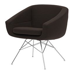 Tmavě hnědé křeslo Softline Aiko Valencia Mocca