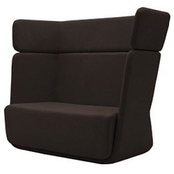 Tmavě hnědé křeslo Softline Basket Valencia Mocca