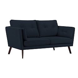 Tmavě modrá 3místná pohovka Mazzini Sofas Cotton