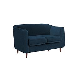 Tmavě modrá dvoumístná pohovka Kooko Home Glam