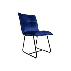 Tmavě modrá jídelní židle HMS collection Estelle