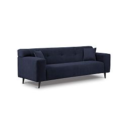 Tmavě modrá třímístná pohovka Kooko Home Samba