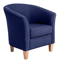 Tmavě modré křeslo Max Winzer Livia Dark Blue