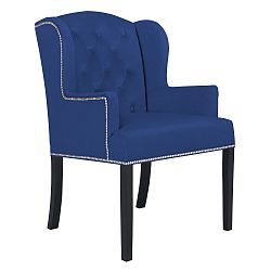 Tmavě modré křeslo Mazzini Sofas Apollo