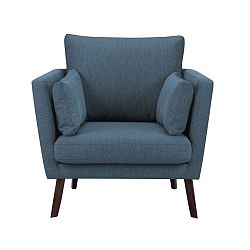 Tmavě modré křeslo Mazzini Sofas Elena